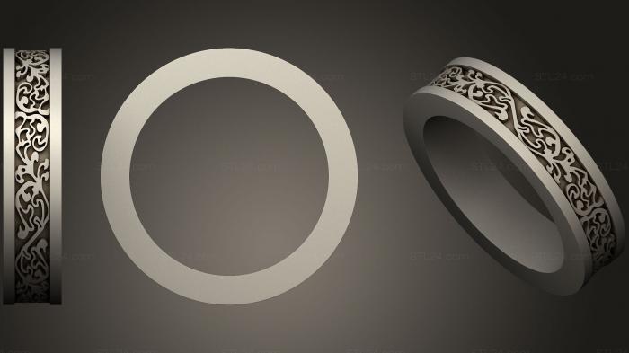 Ювелирные перстни и кольца (Кольцо 85, JVLRP_0567) 3D модель для ЧПУ станка